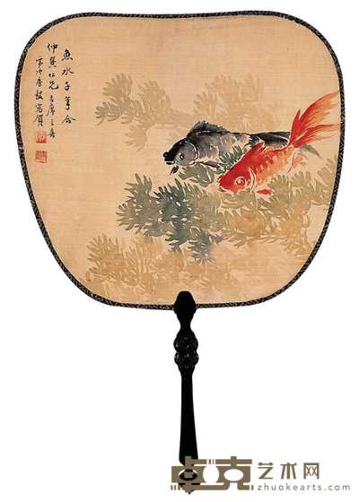 房毅 千年好合图 纨扇 